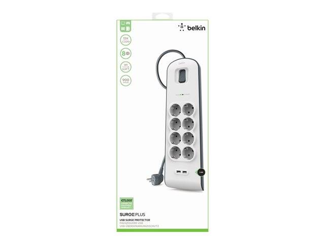 Belkin Belkin Surge protector output connectors 8 Germany BSV804VF2M 
