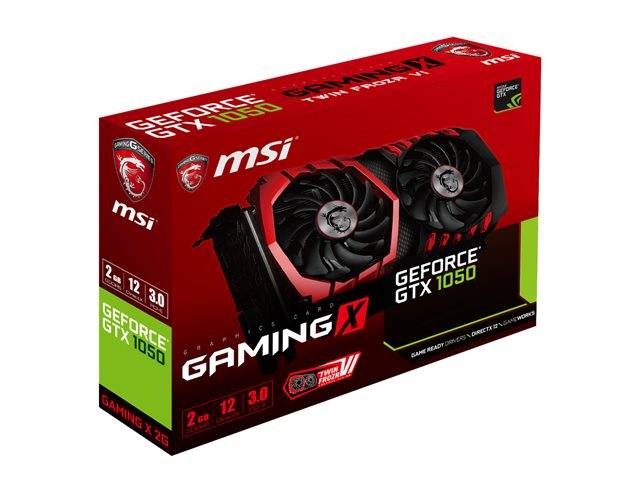 MSI GTX 1050 GAMING X 2G Graphics card NVIDIA V335 007R