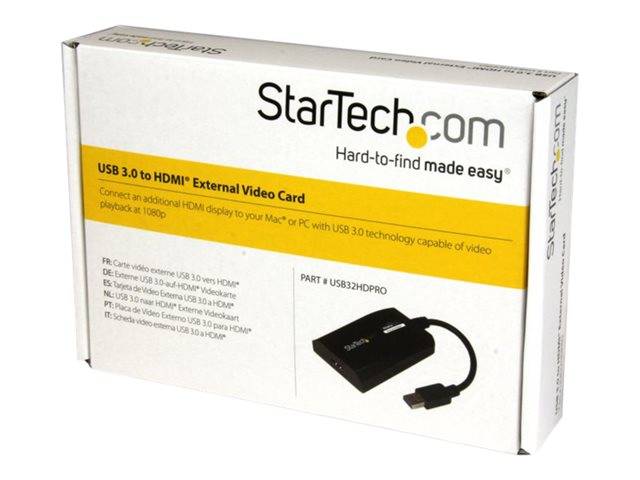 StarTech.com USB 3.0 to HDMI Adapter - DisplayLink Certified - External  Graphics Card for Mac/PC