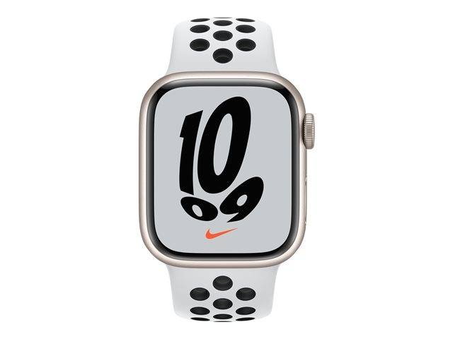 Refurbished Apple Watch Nike Series 7 GPS, 45mm Midnight Aluminium Case  with Anthracite/Black Nike Sport Band - Apple (UK)