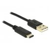 DeLOCK USB cable 2m USB-C (M) to USB (M) USB 2.0 3 A 2 83327