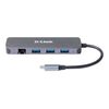 D-Link DUB-2334 - Docking station - USB-C - HDMI - 1GbE