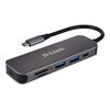 D-Link DUB-2325 - Hub - with card reader - 2 x SuperSpeed USB 3.0