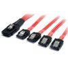 StarTech.com 1m Serial Attached SCSI SAS Cable - SFF-8087 to 4x Latching SATA (SAS8087S4100), image 
