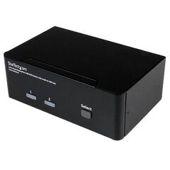 StarTech.com 2 Port Dual DisplayPort USB KVM Switch with Audio & USB 2.0 Hub, image 