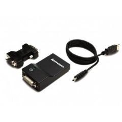 Lenovo USB 3.0 to DVI/VGA Monitor Adapter External video adapter SuperSpeed USB 3.0 DVI, image 
