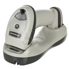 Motorola LI4278 Barcode scanner portable 547 scan  /  sec decoded Bluetooth 2.1 / ncludes Standard Cradle (Radio/Charger) and USB Cable / Color: White, image 