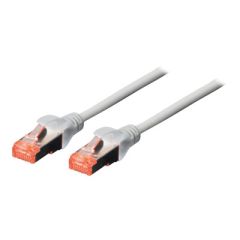 DIGITUS Professional Patch cable  RJ-45 (M) 15m SFTP  CAT 6  snagless, halogen-free, booted  grey, image 
