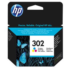 HP 302 Dye-based tricolour original ink cartridge for Deskjet 1010, 2130, 36XX / Envy 45XX / Officejet 38XX, 4650, image 