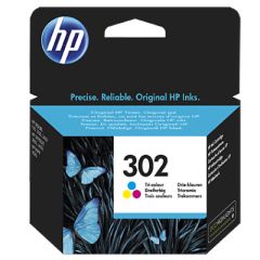 HP 302 Dye-based tricolour original ink cartridge for Deskjet 1010, 2130, 36XX / Envy 45XX / Officejet 38XX, 4650, image 