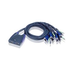 ATEN Petite CS64US / KVM / audio / USB switch / USB / 4 x KVM / audio / USB / 1 local user | CS64US-AT, image 