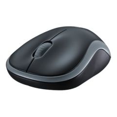 Logitech M185 / Mouse / optical / wireless / 2.4 GHz / USB wireless receiver / grey | 910-002235, image 