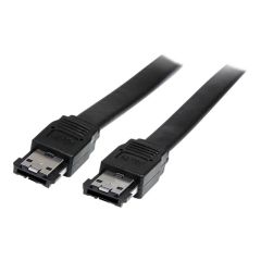 StarTech.com 6 ft Shielded External eSATA Cable M/M / eSATA cable / Serial ATA 150 / 7 pin eSATA (M) to 7 pin eSATA (M) / 1.8 m / black / for P/N: PEXSAT31E1, S2510PESAT, PEXESAT32, ECESAT32, SAT3540ER, USB2ESATA, SAT3540ERGB, 35BAYPANELBK, PEXESATA2I | E, image 