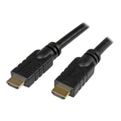 StarTech.com 20m 65 ft Active CL2 In-wall High Speed HDMI Cable / M/M / Video / audio cable / HDMI / 19 pin HDMI (M) to 19 pin HDMI (M) / 20 m / double shielded / black | HDMM20MA, image 