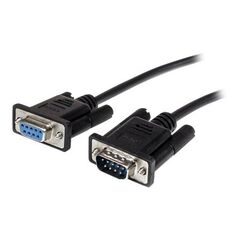 StarTech.com 2m Black Straight Through DB9 RS232 Serial Cable / M/F / Serial extension cable / DB-9 (M) to DB-9 (F) / 2 m / black | MXT1002MBK, image 