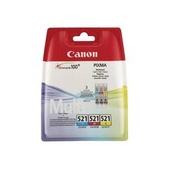Canon CLI-521 Multipack 3-pack 9 ml yellow, | 2934B010