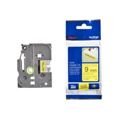 Brother Extra strength adhesive black on yellow | TZES621