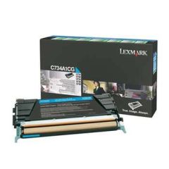 Lexmark Cyan original toner cartridge LCCP, LRP | C734A1CG