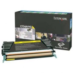 Lexmark Yellow original toner cartridge LCCP, | C734A1YG