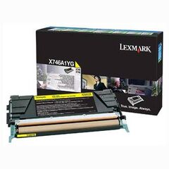 Lexmark Yellow original toner cartridge LCCP, | X746A1YG