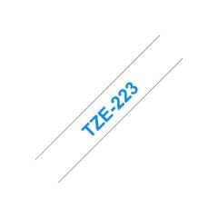 Brother TZe223 Blue on white Roll (0.9 cm x 8 m) | TZE223