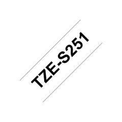Brother Extra strength adhesive black on white - TZES251