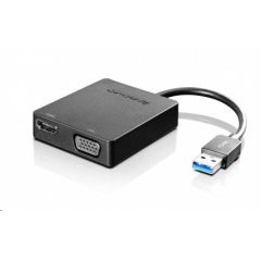 Lenovo Universal USB 3.0 to VGAHDMI Adapter | 4X90H20061