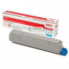 OKI Cyan original toner cartridge for C8600cdtn, | 43487711