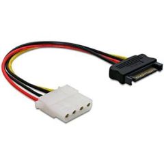 DeLOCK Power cable SATA power (M) to 4 PIN 12cm| 60115