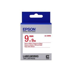 Epson LabelWorks LK-3WRN Red on white Roll | C53S653008