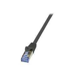 LogiLink Patch cable RJ-45 0.5m   CAT6a black| CQ3023S