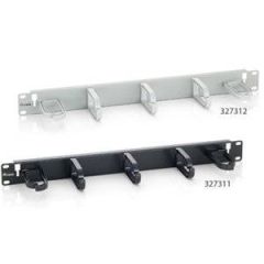 Equip Rack cable management panel black, RAL 9005 | 327311