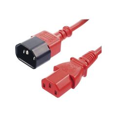 Lindy Power extension cable 1m red | 30477