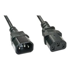 Lindy Power extension cable 3m black | 30332