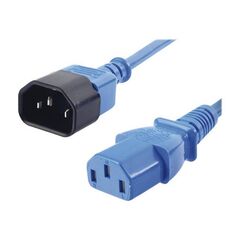 Lindy Power extension cable 50cm Blue| 30470