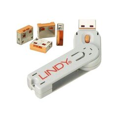 Lindy USB Port Blocker USB port blocker pack of 4 | 40453