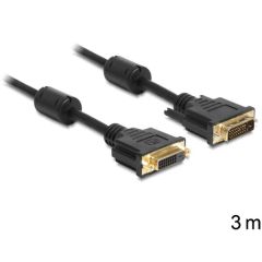 DeLOCK cable DVI-D (F) to DVI-D (M) 3m black | 83187