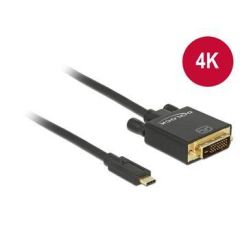 DeLOCK External video adapter USB-C DVI black 85322