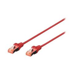 DIGITUS Patch cable RJ-45 (M) Red 25cm DK-1644-0025