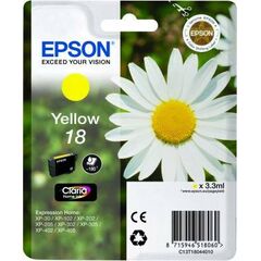 Epson 18 3.3 ml yellow original ink C13T18044012