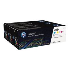 HP 305A 3-pack colour (cyan, magenta, yellow) CF370AM