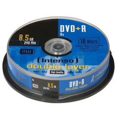 Intenso 10 x DVD+R DL 8.5 GB 8x spindle 4311142