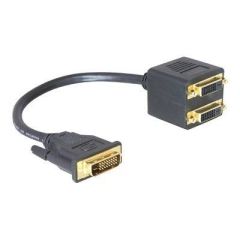 DeLOCK DVI adapter DVI-D (M) to DVI-D (F) 20 cm 65051