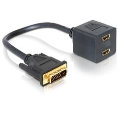 DeLOCK Display cable HDMI (F) to DVI-D (M) 20 cm 65069