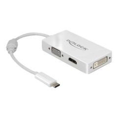 DeLOCK External video adapter USB-C DVI, HDMI, VGA 63924