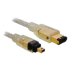 DeLOCK IEEE 1394 cable 6 PIN FireWire (M) to 4 PIN 82577