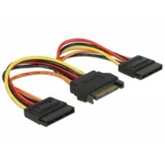 DeLOCK Power cable SATA power (M) to SATA power (F) 60143