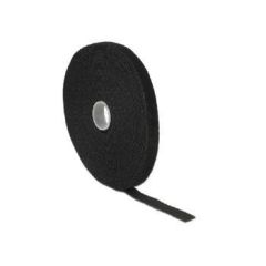 DeLOCK Velcro Cable tie roll 10 m black 18712