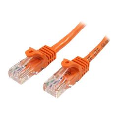 StarTech.com 0.5m Orange Cat5e Cat 5 Snagless 45PAT50CMOR