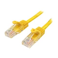 StarTech.com 0.5m Yellow Cat5e Cat 5 Snagless 45PAT50CMYL